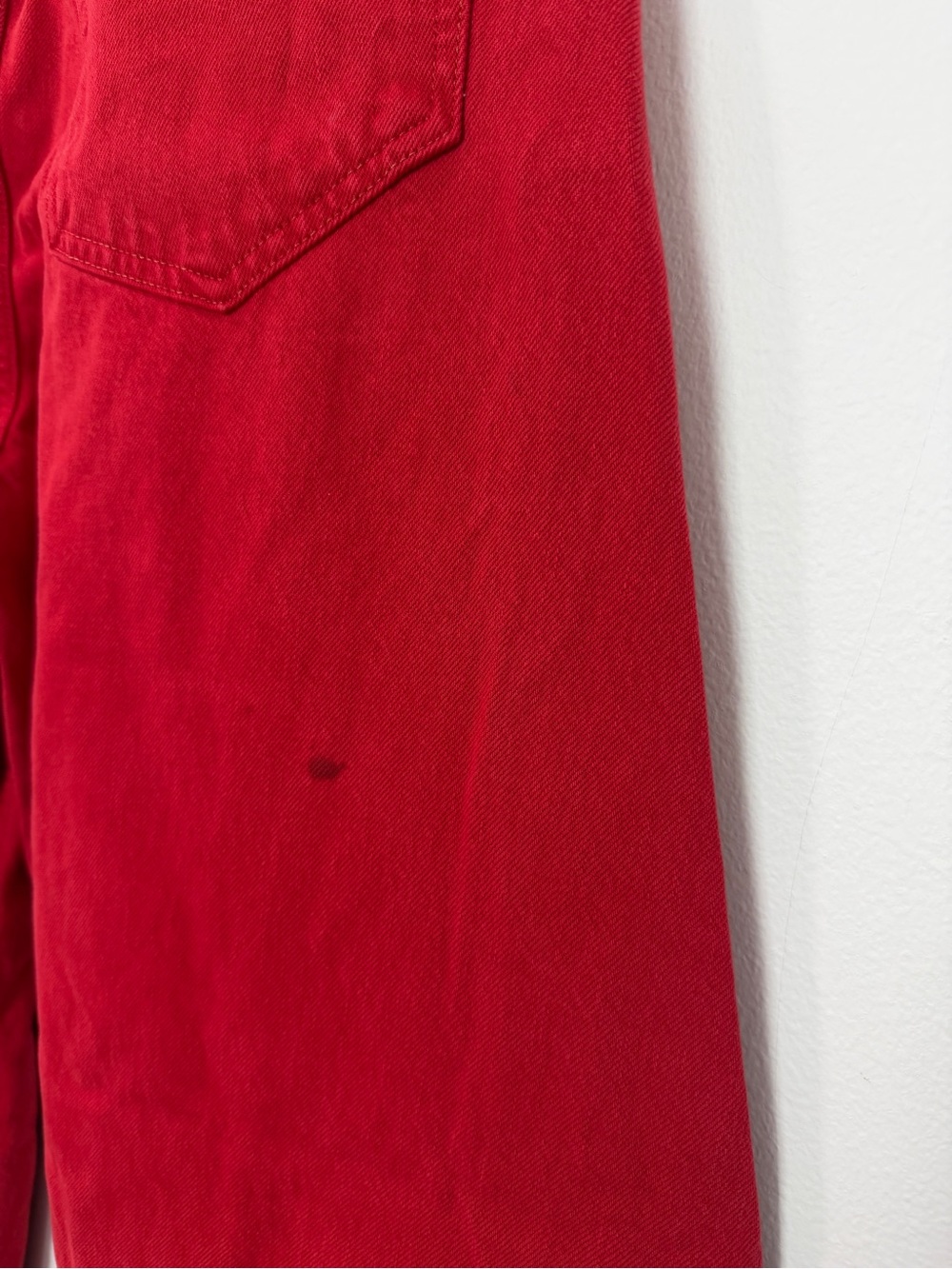 Agolde Twist Wide Barrel Leg Jean in Tomato Red NWOT Size 30 - Picture 10 of 10